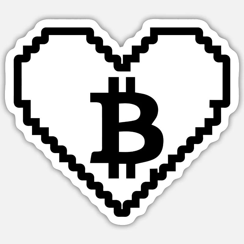 Crypto Bitcoin Trading - Sticker size S (10 x 10 cm) - white matte