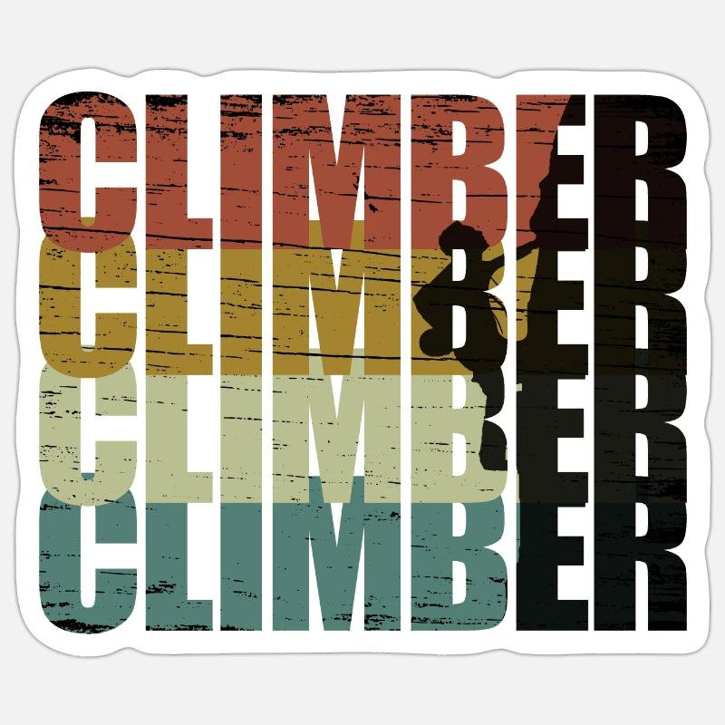 Kletterer Sticker Größe S (10 x 10 cm)