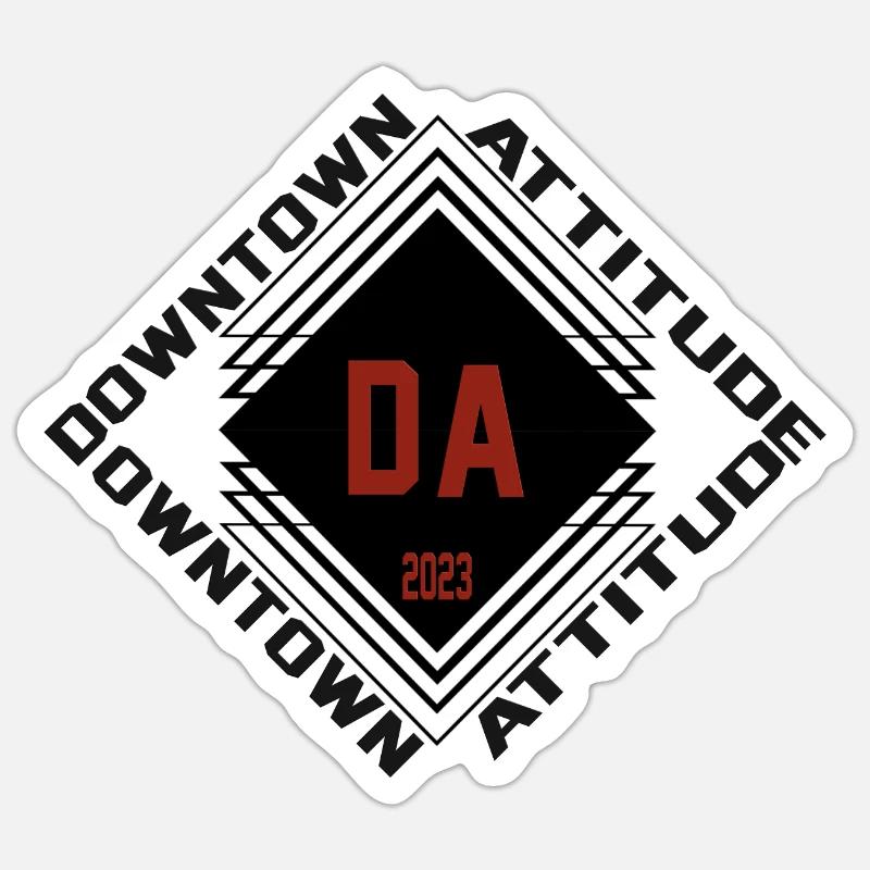 Downtown Attitude Sticker Größe S (10 x 10 cm)