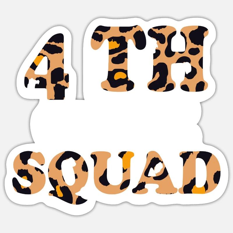 Cadeaux d’enseignants de 4e année pour les enseignants Sticker taille S (10 x 10 cm)