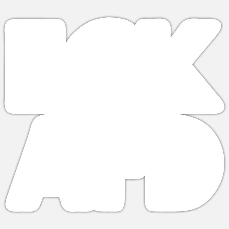 Fck afd - Sticker Größe S (10 x 10 cm) - Mattweiß