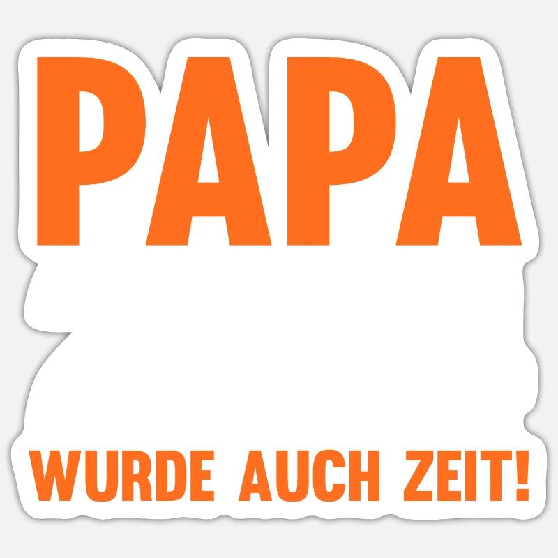 Werdender Papa 2039 - Sticker Größe S (10 x 10 cm) - Mattweiß