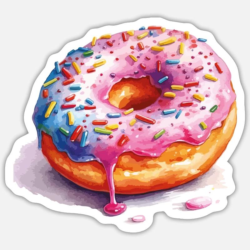 doughnut Sticker size S (10 x 10 cm)