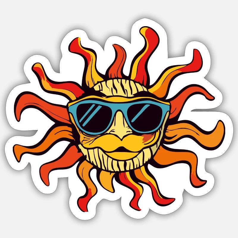 Dim 1 - Sticker taille S (10 x 10 cm) - blanc mat