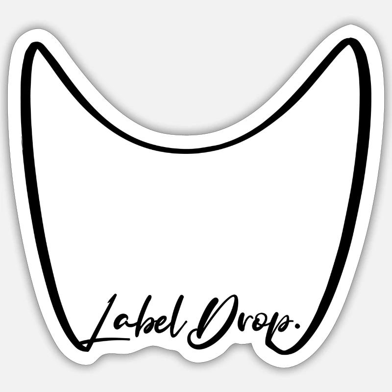 Cobra LabelDrop - Sticker taille S (10 x 10 cm) - blanc mat