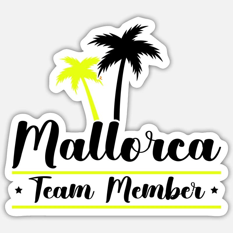 Membre de l’équipe Majorque - Sticker taille S (10 x 10 cm) - blanc mat