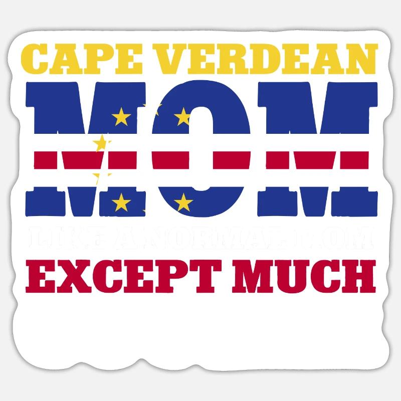Drapeau du Cap-Vert Drapeau du Cap-Vert Sticker taille S (10 x 10 cm)