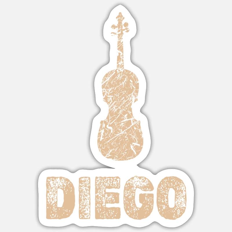 Diego as viola Sticker size S (10 x 10 cm)
