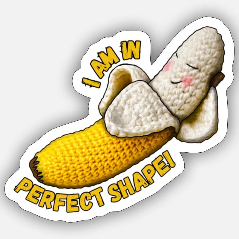 Banane - Je suis en parfaite forme! Sticker taille S (10 x 10 cm)