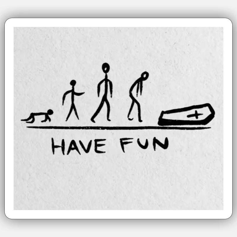 AMUSEZ-VOUS Sticker taille S (10 x 10 cm)