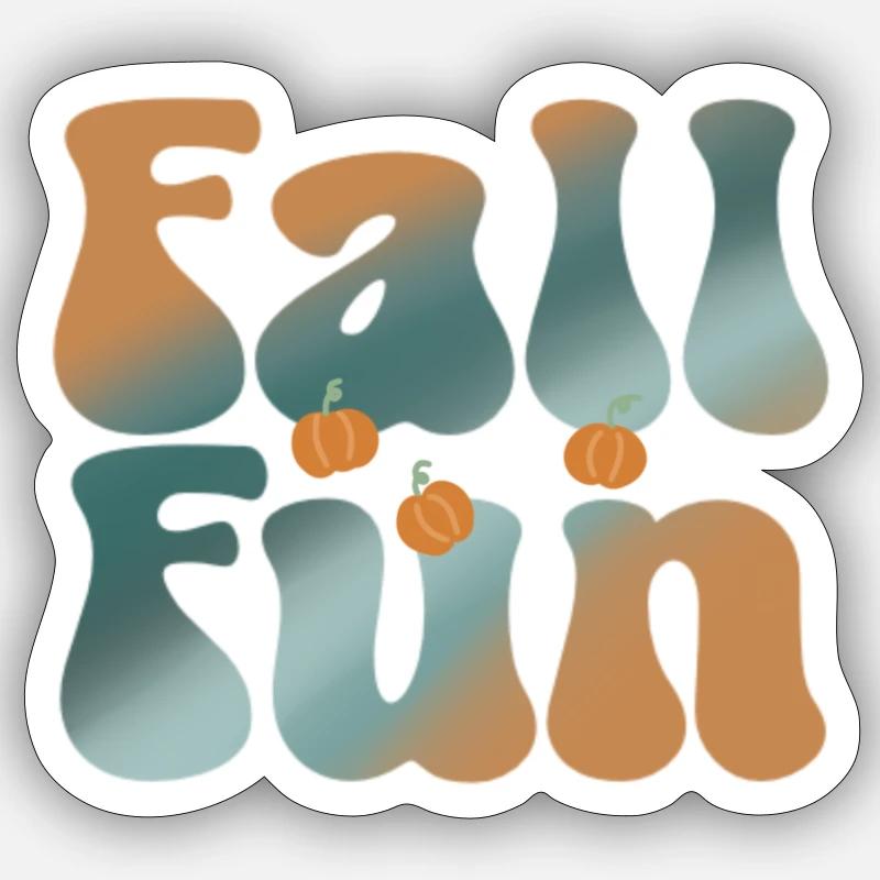 Fall fun Sticker size S (10 x 10 cm)