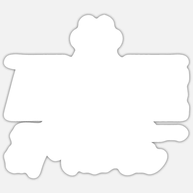 Chien Aussie Maman Sticker taille S (10 x 10 cm)