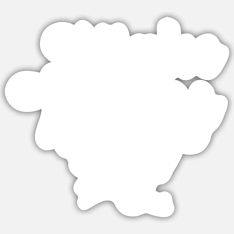 Wake Pray Slay - Sticker Größe S (10 x 10 cm) - Mattweiß
