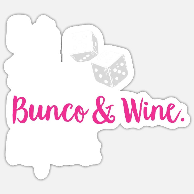 Bunco Dice Game Sticker size S (10 x 10 cm)
