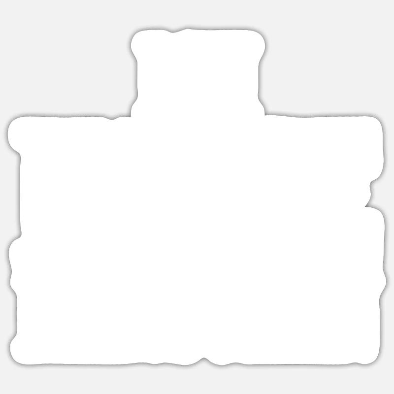 Ich hasse Menschen - Spruch - Sticker Größe S (10 x 10 cm) - Mattweiß