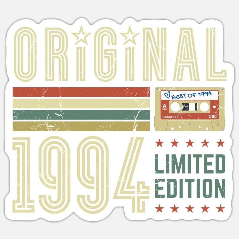Original 1994 - Édition limitée - Sticker taille S (10 x 10 cm) - blanc mat