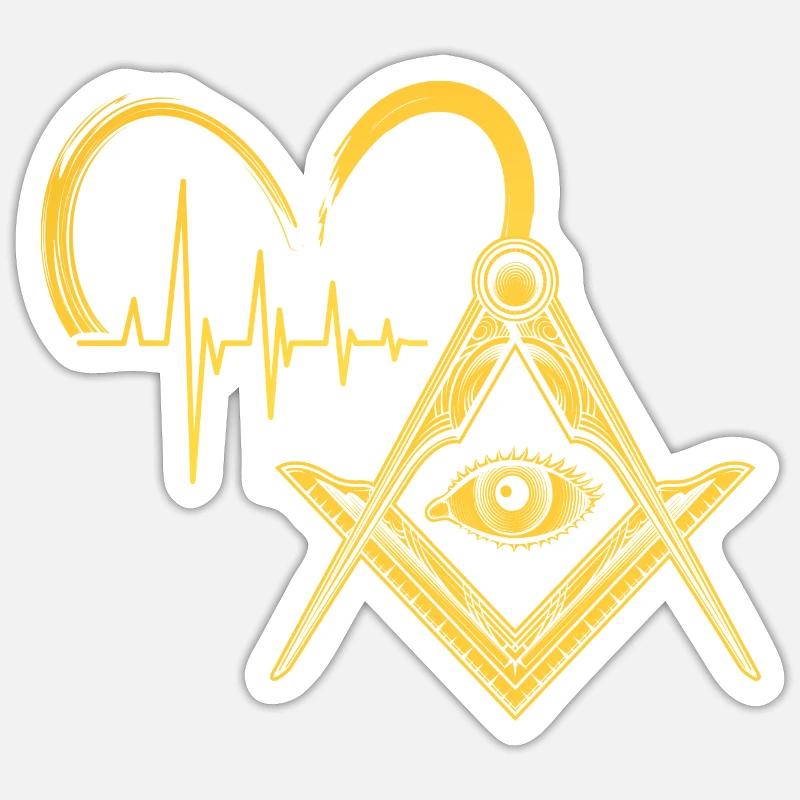 Masonic Freemasonry Fraternal Sticker Größe S (10 x 10 cm)