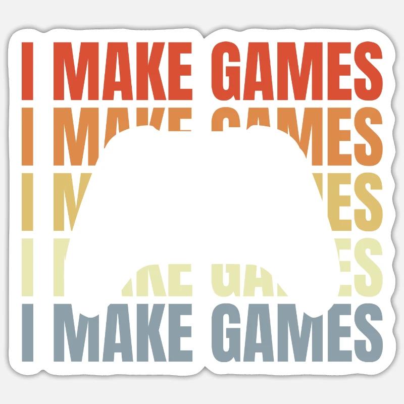 Game Developer Saying Sticker size S (10 x 10 cm)