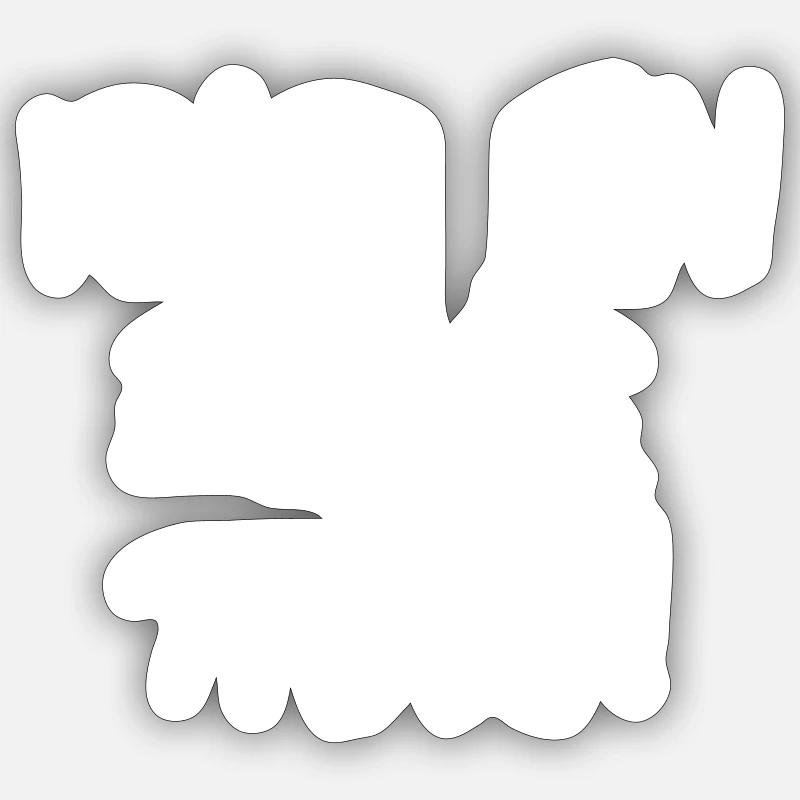 anime - Sticker size S (10 x 10 cm) - white matte