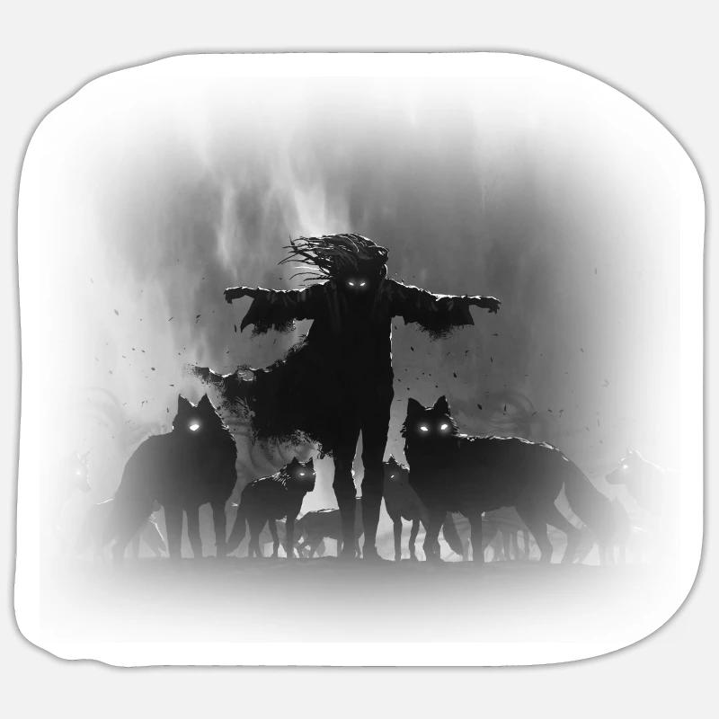 Wolves - Sticker size S (10 x 10 cm) - white matte