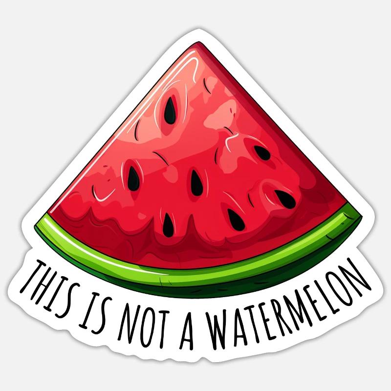 Ce n’est pas une Palestine pastèque Sticker taille S (10 x 10 cm)