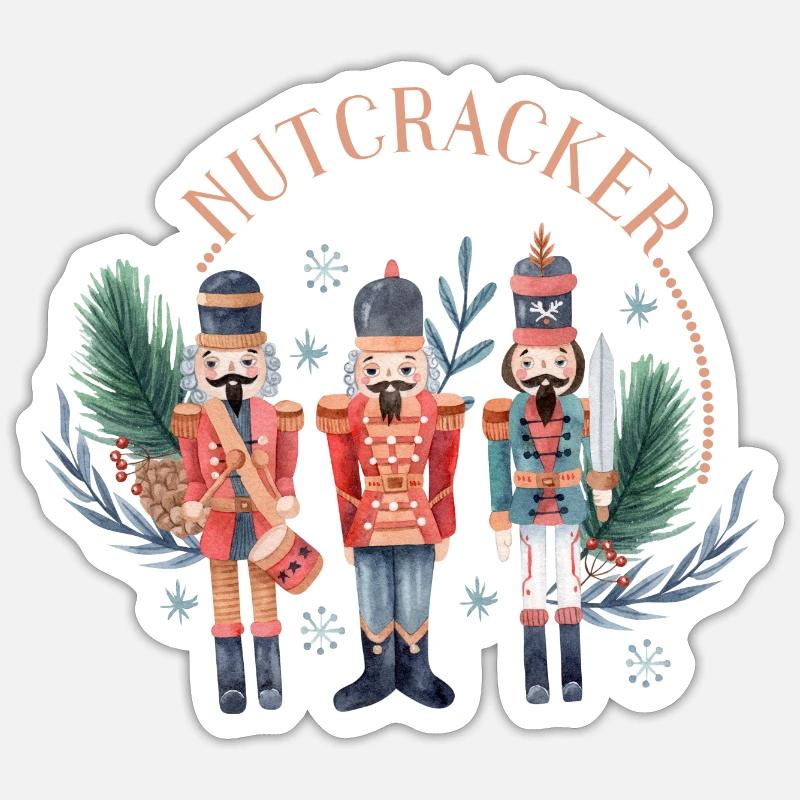 Nutcracker christmas Sticker size S (10 x 10 cm)