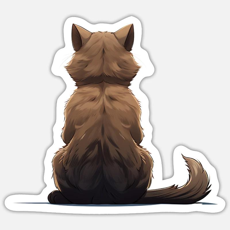Chat birman Sticker taille S (10 x 10 cm)