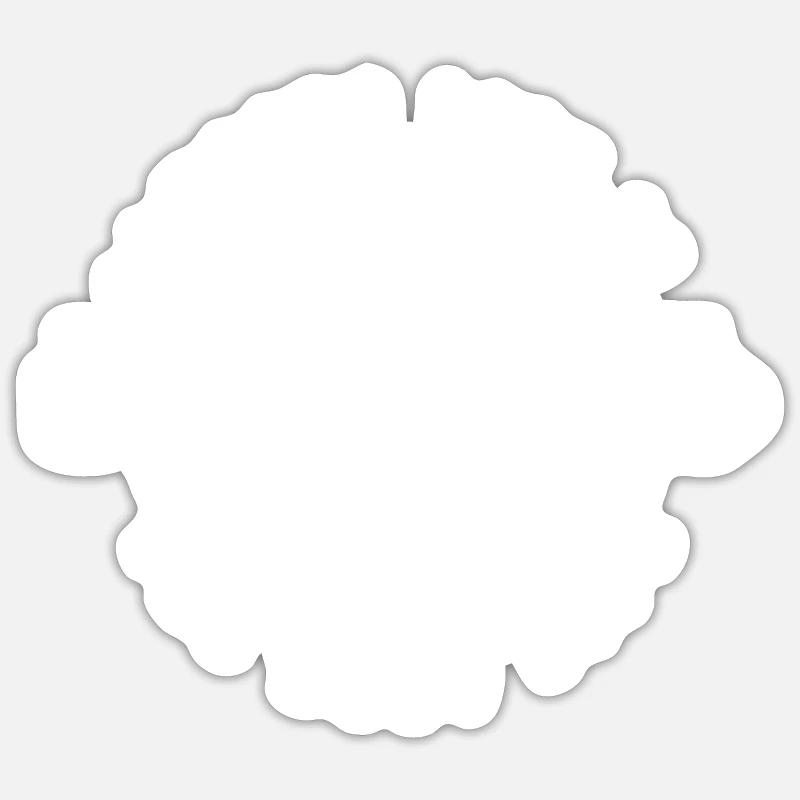 Campingleben ist das beste Leben - Sticker Größe S (10 x 10 cm) - Mattweiß