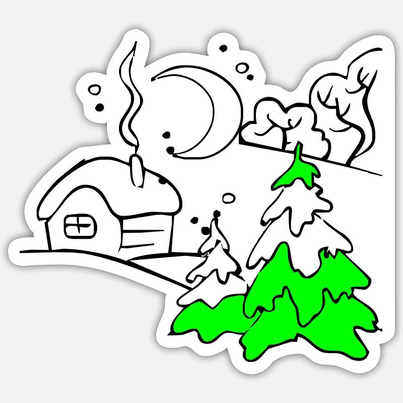 Winter Sticker Größe S (10 x 10 cm)