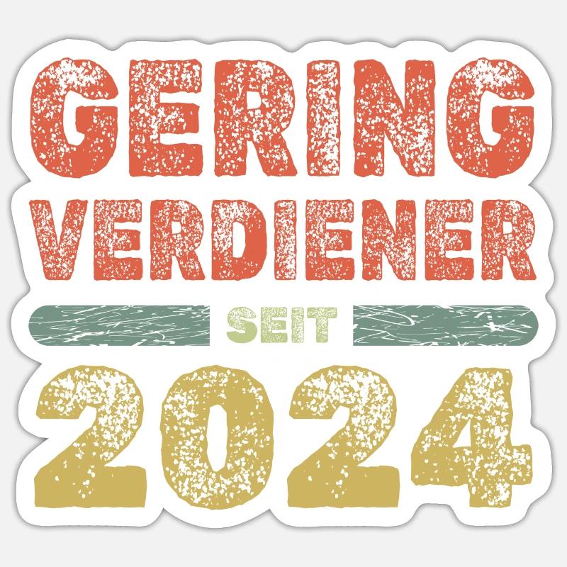2024 - Sticker Größe S (10 x 10 cm) - Mattweiß