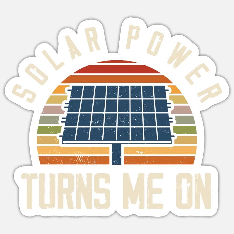 Solar Panel Solar Energy Solar Power Sticker size S (10 x 10 cm)