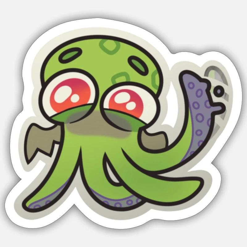 Bruno - Sticker Größe S (10 x 10 cm) - Mattweiß