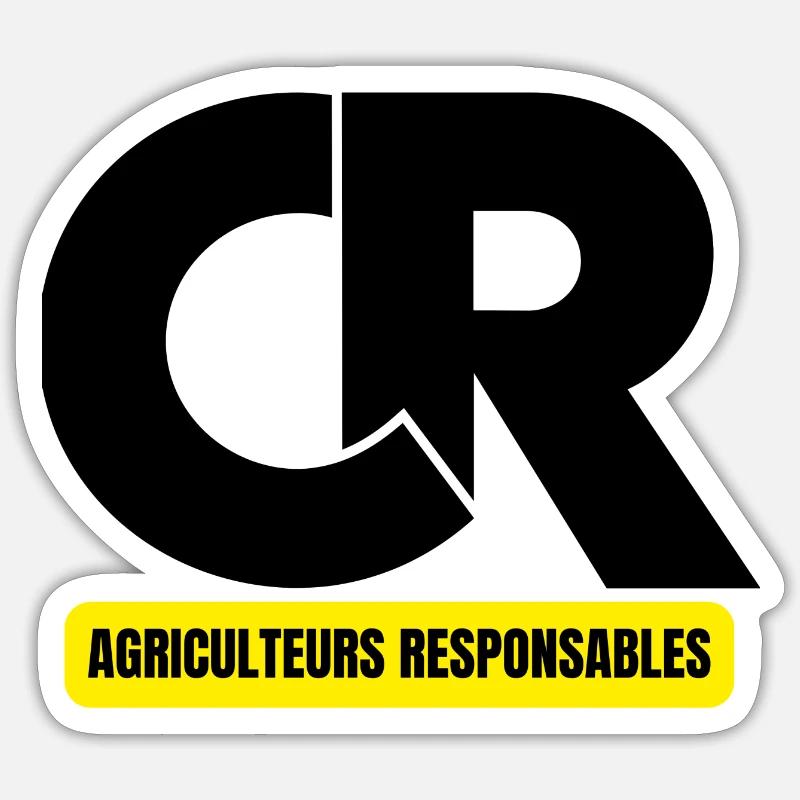 Landwirte, Bauer, Bauer, Bauer - Sticker Größe S (10 x 10 cm) - Mattweiß