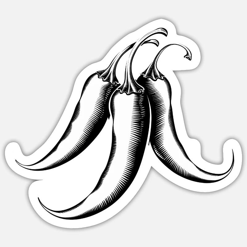 Piment Sticker taille S (10 x 10 cm)