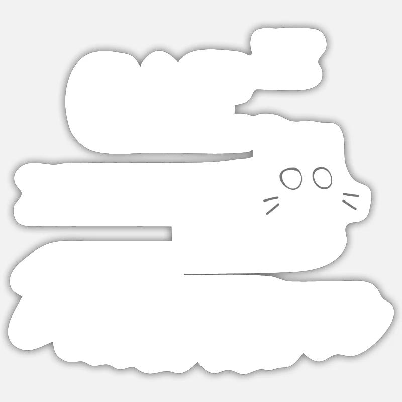 Mon chat est mon Valentin Sticker taille S (10 x 10 cm)