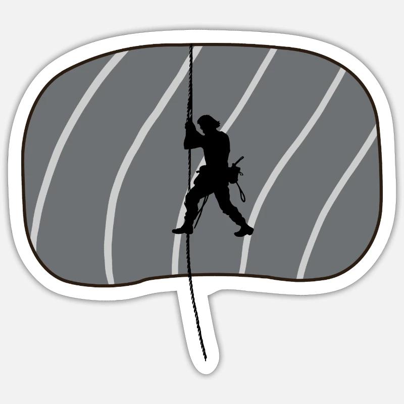Escalade Alpinisme Escalade - Sticker taille S (10 x 10 cm) - blanc mat