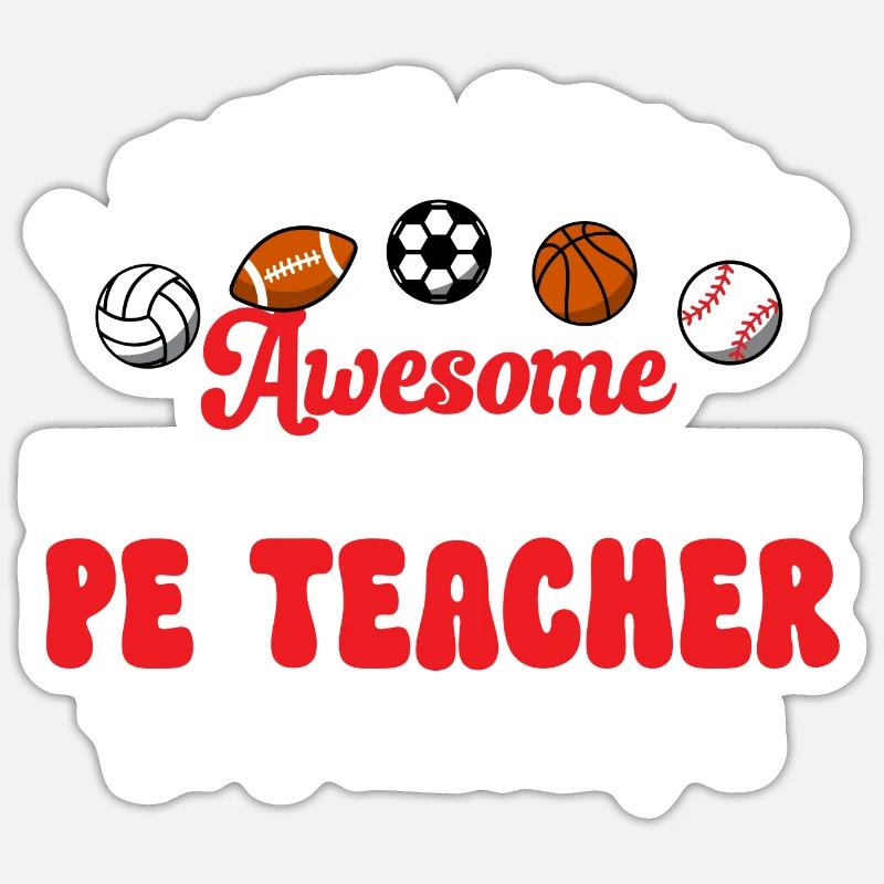 Professeur d’éducation physique Professeur d’éducation physique Sticker taille S (10 x 10 cm)