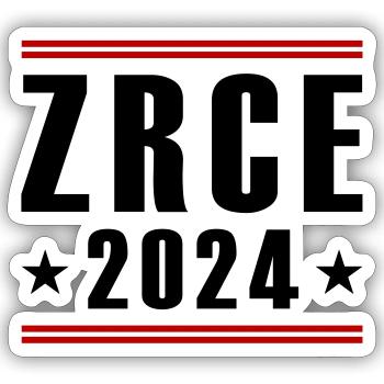 Zrce 2024 - Sticker Größe S (10 x 10 cm) - Mattweiß - Vorne