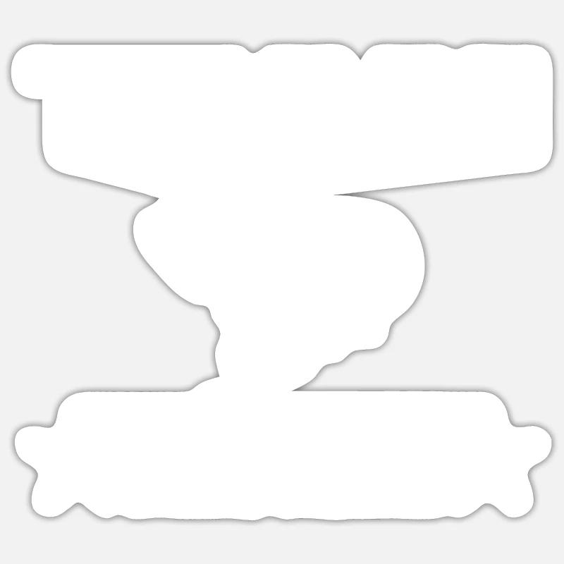 Junggesellenabschied - Sticker Größe S (10 x 10 cm) - Mattweiß