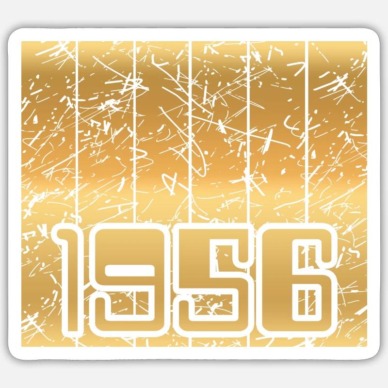 1956 - Sticker taille S (10 x 10 cm) - blanc mat