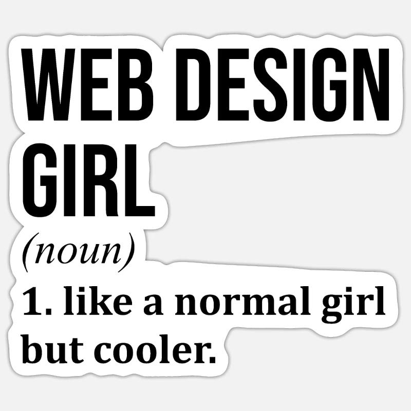 Conception de sites Web - Sticker taille S (10 x 10 cm) - blanc mat