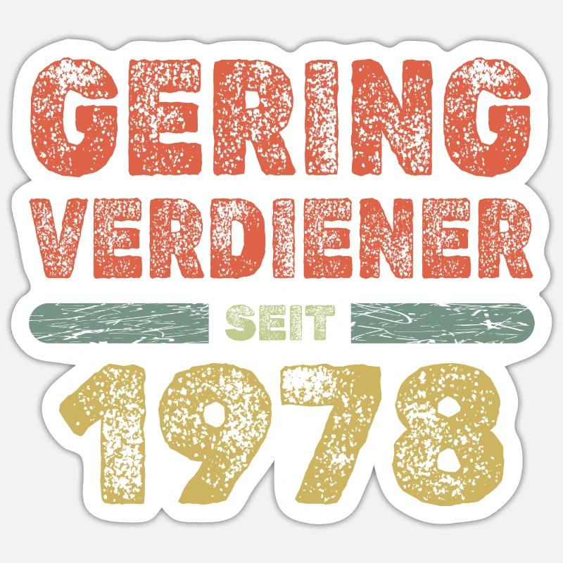 Dicton 1978 - Sticker taille S (10 x 10 cm) - blanc mat