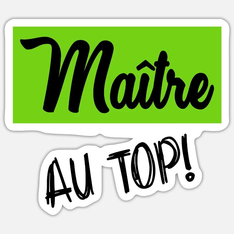 MASTER - Sticker size S (10 x 10 cm) - white matte