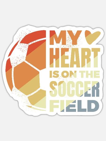 Motivation für Fußballspieler - Sticker Größe S (10 x 10 cm) - Mattweiß