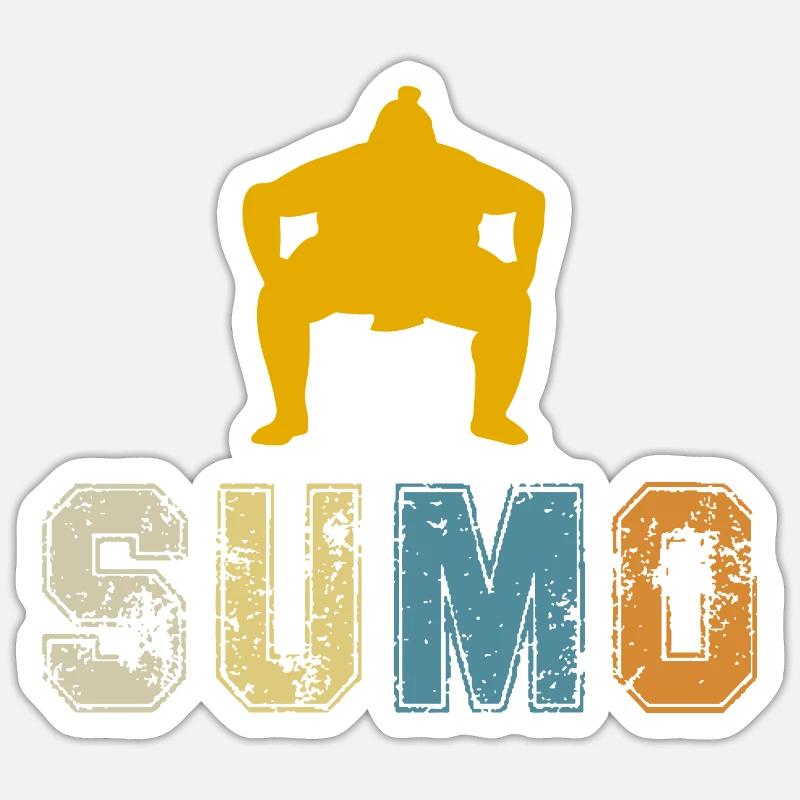 Sumo - Sticker taille S (10 x 10 cm) - blanc mat