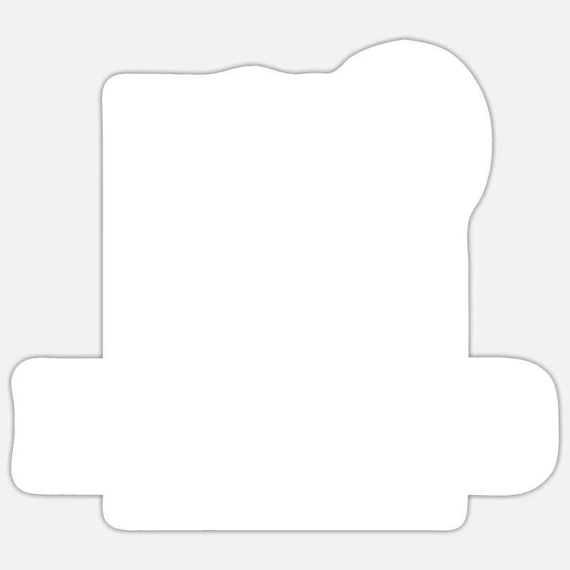 Edmund - Sticker Größe S (10 x 10 cm) - Mattweiß
