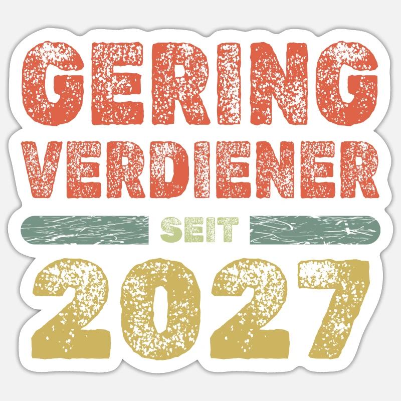 2027 - Sticker taille S (10 x 10 cm) - blanc mat