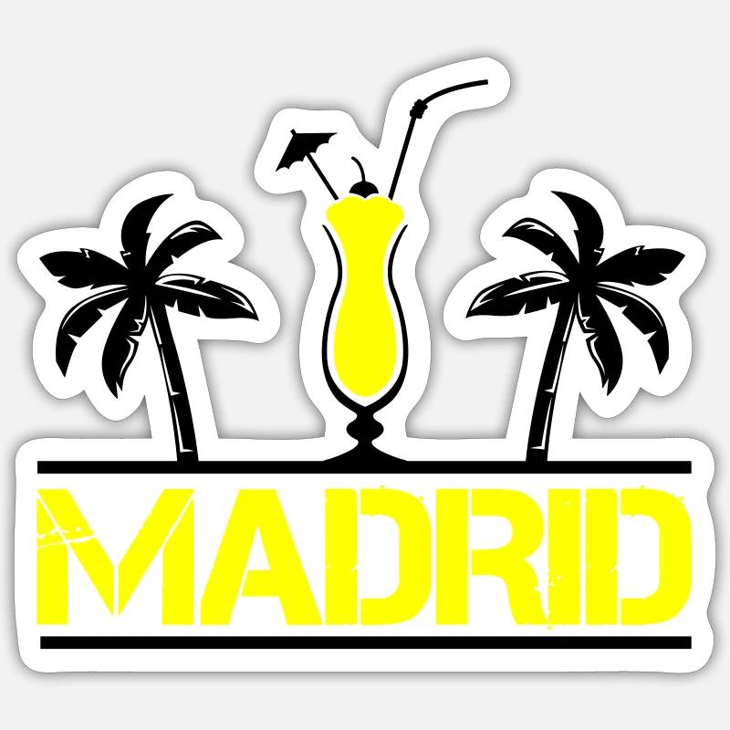 Madrid Sticker size S (10 x 10 cm)