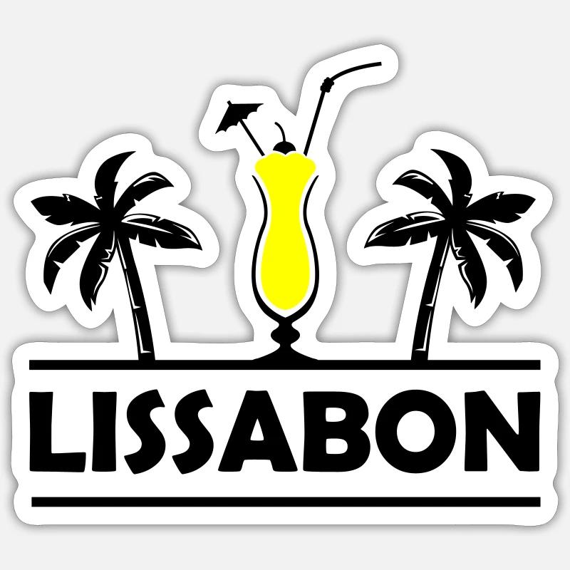 lissabon Sticker Größe S (10 x 10 cm)