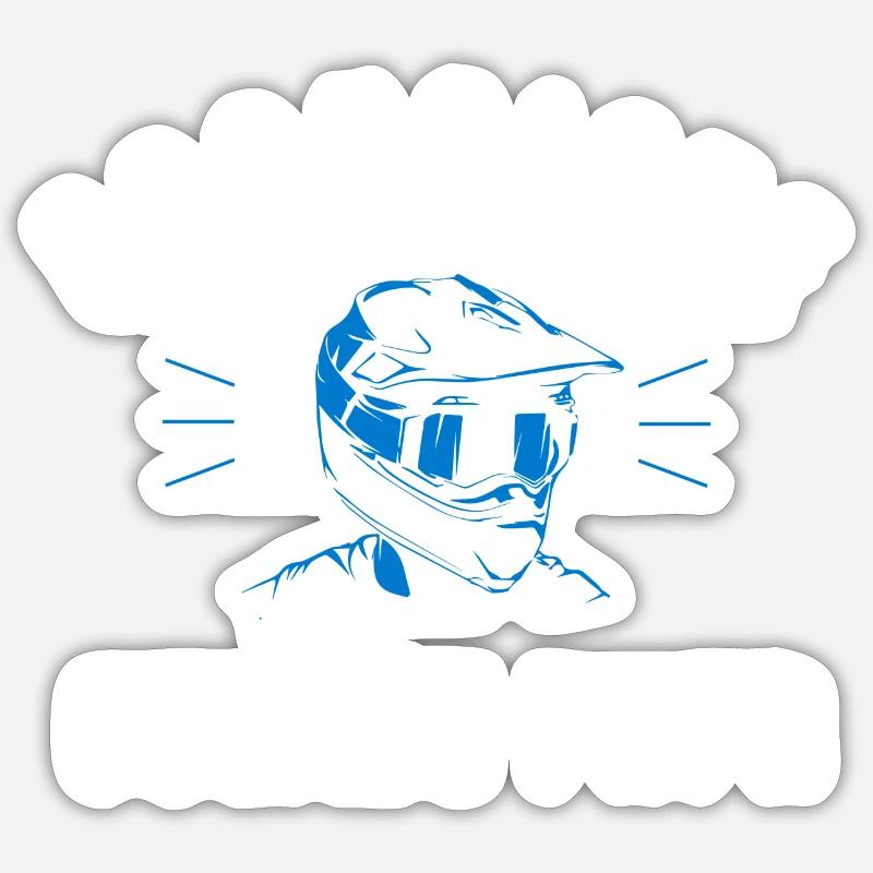 Enduriste com papa Sticker taille S (10 x 10 cm)